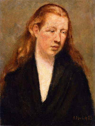 Studie eines Kopfes von Edvard Munch